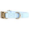 imagePersonalized Dog Collar with Name and Phone Number EngravedAdjustable Custom Puppy CollarOrganic Cotton Pet Collar for Small Medium Large Boy Girl DogsBlue