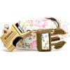 imagePersonalized Dog Collar with Name and Phone Number EngravedAdjustable Custom Puppy CollarOrganic Cotton Pet Collar for Small Medium Large Boy Girl DogsVintage Rose Pink