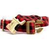 imagePersonalized Dog Collar with Name and Phone Number EngravedAdjustable Custom Puppy CollarOrganic Cotton Pet Collar for Small Medium Large Boy Girl DogsBuffalo Plaid Red