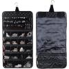 imageAngelinas Palace Brac Jewelry Hanger Organizer home storage hanger and travel organizer rollup with detachable holders and cover protection Diamond RedDiamond Black