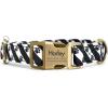 imagePersonalized Dog Collar with Name and Phone Number EngravedAdjustable Custom Puppy CollarOrganic Cotton Pet Collar for Small Medium Large Boy Girl DogsPuppy Paws
