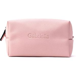 imageAngelinas Palace Personalized Makeup BagWaterproof Vegan Leather Toiletry BagEmbossed Name Cosmetic Bag for Birthday Bridesmaids Wedding GiftJelly Pink