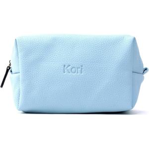 imageAngelinas Palace Personalized Makeup BagWaterproof Vegan Leather Toiletry BagEmbossed Name Cosmetic Bag for Birthday Bridesmaids Wedding GiftPearl Blue