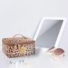 imageAngelinas Palace Gorde Medium Jewelry Case Womens Travel Organizer Bag Big Capacity Storage with Detachable Necklace Earring Ring Pouches Train Jewelry Case LeopardLeopard