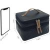 imageAngelinas Palace Jewelry Organizer Boxes for Women GirlsEiger Medium Travel Jewelry Case Storage Bag with Detachable Necklace Earring Bracelet Ring PouchesDiamond BlackMemory Black