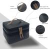 imageAngelinas Palace Jewelry Organizer Boxes for Women GirlsEiger Medium Travel Jewelry Case Storage Bag with Detachable Necklace Earring Bracelet Ring PouchesDiamond BlackMemory Black