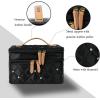 imageAngelinas Palace Jewelry Organizer Boxes for Women GirlsEiger Medium Travel Jewelry Case Storage Bag with Detachable Necklace Earring Bracelet Ring PouchesDiamond BlackDiamond Black