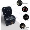 imageAngelinas Palace Jewelry Organizer Boxes for Women GirlsEiger Medium Travel Jewelry Case Storage Bag with Detachable Necklace Earring Bracelet Ring PouchesDiamond BlackMemory Black