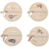 imageAngelinas Palace Round Jewelry Organizer Case Travel Bag Bridesmaid Gifts Vegan Leather Box for Necklace Earring Bracelet RingBlackBlossom pink
