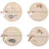 imageAngelinas Palace Round Jewelry Organizer Case Travel Bag Bridesmaid Gifts Vegan Leather Box for Necklace Earring Bracelet RingBlackBran