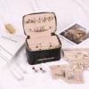 imageAngelinas Palace Snakeskin Pattern Jewelry Organizer Case Bridesmaid Gifts Travel Bag Vegan Leather Box for Necklace Earring Bracelet RingChampagneBlack