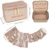 imageAngelinas Palace Snakeskin Pattern Jewelry Organizer Case Bridesmaid Gifts Travel Bag Vegan Leather Box for Necklace Earring Bracelet RingChampagneChampagne