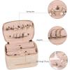 imageAngelinas Palace Snakeskin Pattern Jewelry Organizer Case Bridesmaid Gifts Travel Bag Vegan Leather Box for Necklace Earring Bracelet RingChampagneChampagne