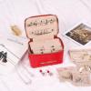 imageAngelinas Palace Snakeskin Pattern Jewelry Organizer Case Bridesmaid Gifts Travel Bag Vegan Leather Box for Necklace Earring Bracelet RingChampagneRed
