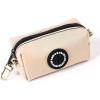 imageOrganic Cotton Dog Poop Bag Holder for Leash Brass Hardware Waste Bag Dispenser Pet Waste Management SolutionBeige