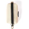 imageOrganic Cotton Dog Poop Bag Holder for Leash Brass Hardware Waste Bag Dispenser Pet Waste Management SolutionBeige