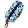 imageOrganic Cotton Dog Poop Bag Holder for Leash Brass Hardware Waste Bag Dispenser Pet Waste Management SolutionBlueberry