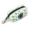 imageOrganic Cotton Dog Poop Bag Holder for Leash Brass Hardware Waste Bag Dispenser Pet Waste Management SolutionCloves