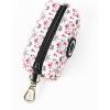 imageOrganic Cotton Dog Poop Bag Holder for Leash Brass Hardware Waste Bag Dispenser Pet Waste Management SolutionDaisy