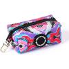 imageOrganic Cotton Dog Poop Bag Holder for Leash Brass Hardware Waste Bag Dispenser Pet Waste Management SolutionFantasy