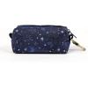 imageOrganic Cotton Dog Poop Bag Holder for Leash Brass Hardware Waste Bag Dispenser Pet Waste Management SolutionGalaxy Stars