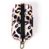 imageOrganic Cotton Dog Poop Bag Holder for Leash Brass Hardware Waste Bag Dispenser Pet Waste Management SolutionLeopard