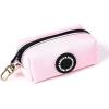 imageOrganic Cotton Dog Poop Bag Holder for Leash Brass Hardware Waste Bag Dispenser Pet Waste Management SolutionPink