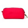 imageOrganic Cotton Dog Poop Bag Holder for Leash Brass Hardware Waste Bag Dispenser Pet Waste Management SolutionPoinciana Red