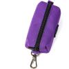 imageOrganic Cotton Dog Poop Bag Holder for Leash Brass Hardware Waste Bag Dispenser Pet Waste Management SolutionPurple Tornado