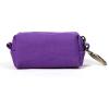 imageOrganic Cotton Dog Poop Bag Holder for Leash Brass Hardware Waste Bag Dispenser Pet Waste Management SolutionPurple Tornado
