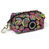 imageOrganic Cotton Dog Poop Bag Holder for Leash Brass Hardware Waste Bag Dispenser Pet Waste Management SolutionRoses