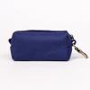 imageOrganic Cotton Dog Poop Bag Holder for Leash Brass Hardware Waste Bag Dispenser Pet Waste Management SolutionRoyal Blue