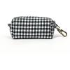 imageOrganic Cotton Dog Poop Bag Holder for Leash Brass Hardware Waste Bag Dispenser Pet Waste Management SolutionShepherd Black  White
