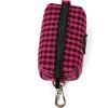 imageOrganic Cotton Dog Poop Bag Holder for Leash Brass Hardware Waste Bag Dispenser Pet Waste Management SolutionShepherd Fuschia
