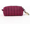 imageOrganic Cotton Dog Poop Bag Holder for Leash Brass Hardware Waste Bag Dispenser Pet Waste Management SolutionShepherd Fuschia
