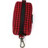 imageOrganic Cotton Dog Poop Bag Holder for Leash Brass Hardware Waste Bag Dispenser Pet Waste Management SolutionShepherd Red