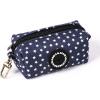 imageOrganic Cotton Dog Poop Bag Holder for Leash Brass Hardware Waste Bag Dispenser Pet Waste Management SolutionStars