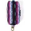 imageOrganic Cotton Dog Poop Bag Holder for Leash Brass Hardware Waste Bag Dispenser Pet Waste Management SolutionStripes ethnic