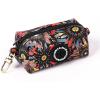 imageOrganic Cotton Dog Poop Bag Holder for Leash Brass Hardware Waste Bag Dispenser Pet Waste Management SolutionSunflowers