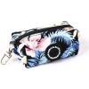 imageOrganic Cotton Dog Poop Bag Holder for Leash Brass Hardware Waste Bag Dispenser Pet Waste Management SolutionTropical Pinky