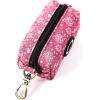 imageOrganic Cotton Dog Poop Bag Holder for Leash Brass Hardware Waste Bag Dispenser Pet Waste Management SolutionWild Tulip