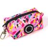 imageOrganic Cotton Dog Poop Bag Holder for Leash Brass Hardware Waste Bag Dispenser Pet Waste Management SolutionZebra
