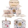 imageAngelinas Palace Gorde Small Jewelry Case Womens Travel Organizer Bag Big Capacity Storage with Detachable Necklace Earring Ring Pouches Train Jewelry CaseJewelry Jewelry