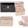 imageAngelinas Palace Snakeskin Pattern Jewelry Organizer Case Bridesmaid Gifts Travel Bag Vegan Leather Box for Necklace Earring Bracelet RingChampagneChampagne