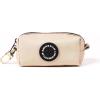 imageOrganic Cotton Dog Poop Bag Holder for Leash Brass Hardware Waste Bag Dispenser Pet Waste Management SolutionBeige