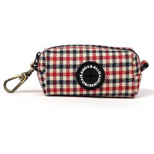 imageOrganic Cotton Dog Poop Bag Holder for Leash Brass Hardware Waste Bag Dispenser Pet Waste Management SolutionShepherd 2 Tone