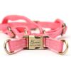 imageAngie and Allie Organic Cotton Personalized Step in Dog Harness with Brass BuckleCustom Dog Halter VestsAdjustable No Pull Canine Halter Harness for Small Medium Large DogsCoral
