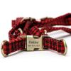 imageAngie and Allie Organic Cotton Personalized Step in Dog Harness with Brass BuckleCustom Dog Halter VestsAdjustable No Pull Canine Halter Harness for Small Medium Large DogsShepherd Red