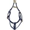imageAngie and Allie Organic Cotton Personalized Step in Dog Harness with Brass BuckleCustom Dog Halter VestsAdjustable No Pull Canine Halter Harness for Small Medium Large DogsNavy