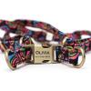 imageAngie and Allie Organic Cotton Personalized Step in Dog Harness with Brass BuckleCustom Dog Halter VestsAdjustable No Pull Canine Halter Harness for Small Medium Large DogsRoses